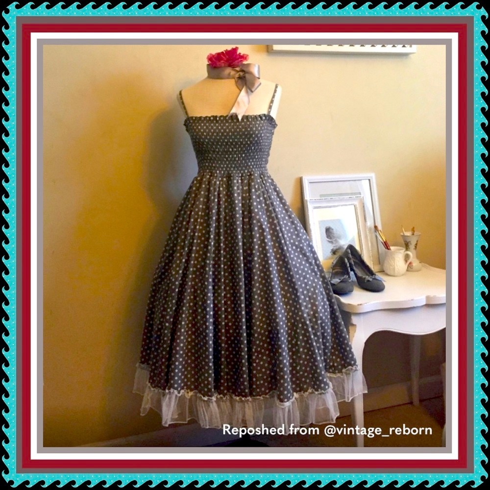 Darling Polka Dot Dress Sz M